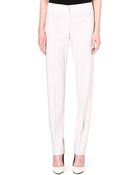 Armani Narrow-leg Wool Trousers - Lyst