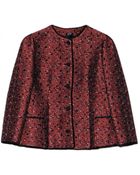 Jil Sander Navy Giacca Red Tweed Jacket - Lyst