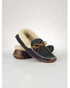 Polo Ralph Lauren Wool-Shearling Yarmond Slipper - Lyst