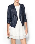 Sanctuary Genuine Leather Jacket - Lyst