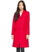 Marc By Marc Jacobs Hiro Felt Coat - Cambridge Red - Lyst