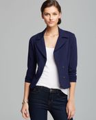 Three Dots Ponte Blazer - Lyst