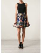 Alice + Olivia Butterfly Printed Bottom Dress - Lyst