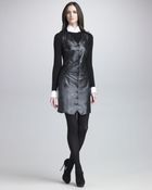 Ralph Lauren Black Label Sleeveless Leather Dress - Lyst