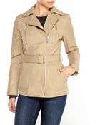 Kenneth Cole Asymmetrical Quilted Trench Coat - Lyst