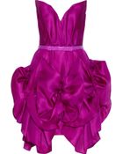 Marchesa Ruffled Silk Organza Dress - Lyst