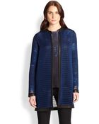 Elie Tahari Reversible Soho Coat - Lyst
