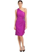 Js Boutique Beaded One Shoulder Dress - Lyst