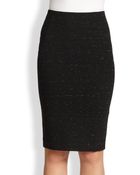 Donna Karan New York Jersey Tweed Pencil Skirt - Lyst