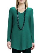 Eileen Fisher V-Neck Wool Sweater - Lyst