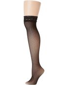 Betsey Johnson Lace and Bow Thigh High - Lyst