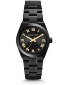 Michael Kors Channing Black-Tone Watch - Lyst