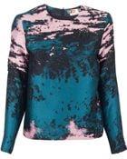 MSGM Long Sleeve Jacquard Top - Lyst