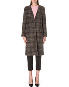 Max Mara Contrast-back Tweed Coat - Lyst