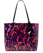 Diane von Furstenberg Heritage Print Leather Ready To Go Tote - Lyst