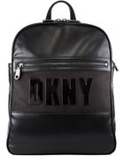 DKNY Letter Backpack - Lyst