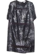 Rebecca Taylor Foil Lace Dress - Lyst