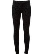 J Brand Skinny Leopard Print Jeans - Lyst