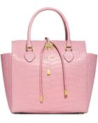 Michael Kors Miranda Large Crocodile Tote - Lyst