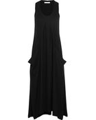 Donna Karan New York Draped Stretch-Crepe Midi Dress - Lyst