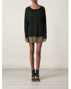 T By Alexander Wang Loose Fit Dolman Sleeve Sweatshirt - Lyst