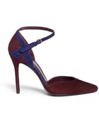 Stuart Weitzman 'X Factor' Suede D'Orsay Pumps - Lyst