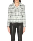 J Brand Esther Checked Wool Blend Jacket - Lyst