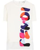 Fendi Printed Silk Top - Lyst