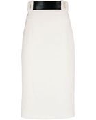 Raoul Gathered Belted Pencil Skirt - Lyst