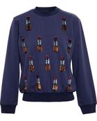 House Of Holland Sweatshirt with Lipstick Embroidery - Lyst