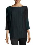 Max Studio Striped Dolman Sweater - Lyst