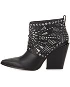 BCBGMAXAZRIA Creed Studded Ankle Boot - Lyst