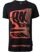 Marc Jacobs Distorted Red Print T-Shirt - Lyst