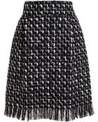 Lanvin Tweed Pencil Skirt - Lyst