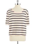 Michael Stars Striped Crop Top - Lyst