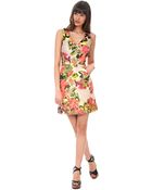 Kay Unger Floral Print Dress - Lyst