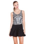 Parker Eliza Sequin Tank Top - Lyst