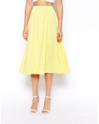 Asos Full Midi Skirt - Lyst