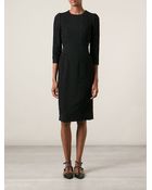 Dolce & Gabbana Floral Lace Panel Dress - Lyst