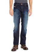 Diesel Dark Wash Zatiny Bootcut Jeans - Lyst