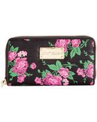 Betsey Johnson Zip Around Wallet - Lyst