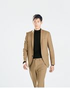 Zara Camel Blazer - Lyst
