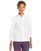Tommy Hilfiger Button-Down High-Low Shirt - Lyst