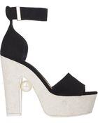 Nicholas Kirkwood Suede & Cork Platform Sandals - Lyst