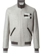 Balenciaga Embroidered Bomber Jacket - Lyst