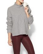 Duffy Funnel Neck Merino Wool Pullover - Lyst
