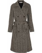 See By Chloé Herringbone Wool-blend Coat - Lyst