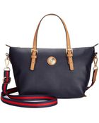 Tommy Hilfiger Th Shopper Pebble Small Convertible Tote - Lyst