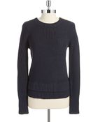 Michael Michael Kors Zipper Accented Knit Sweater - Lyst