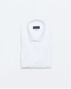 Zara Plain Structured Shirt - Lyst